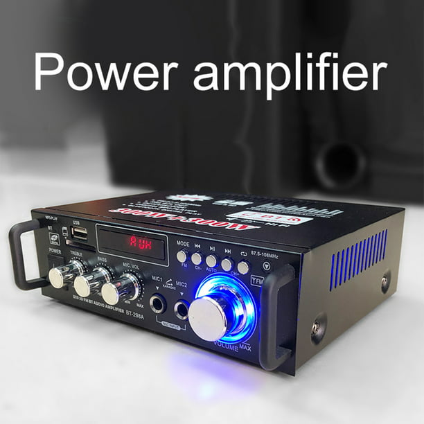 Amplificador Audio Estéreo BT-298A USB y Bluetooth