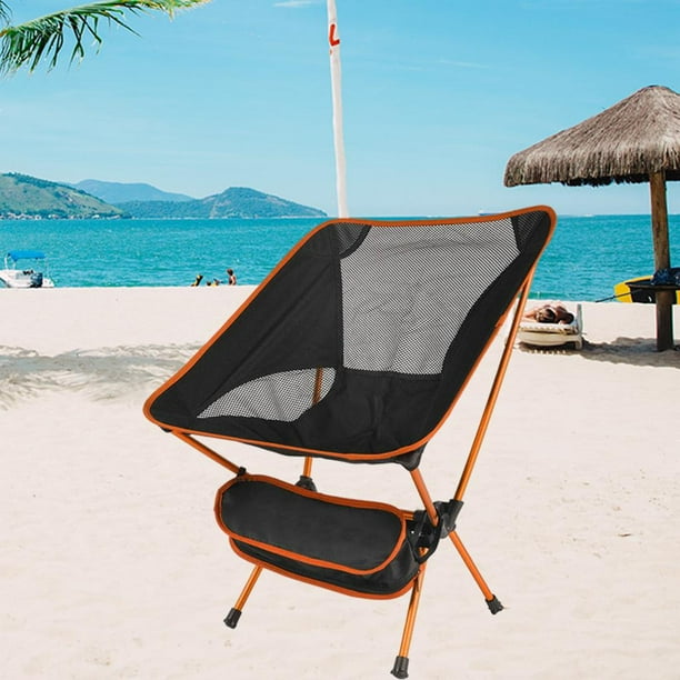 Silla de playa plegable portátil para acampar, silla de playa para