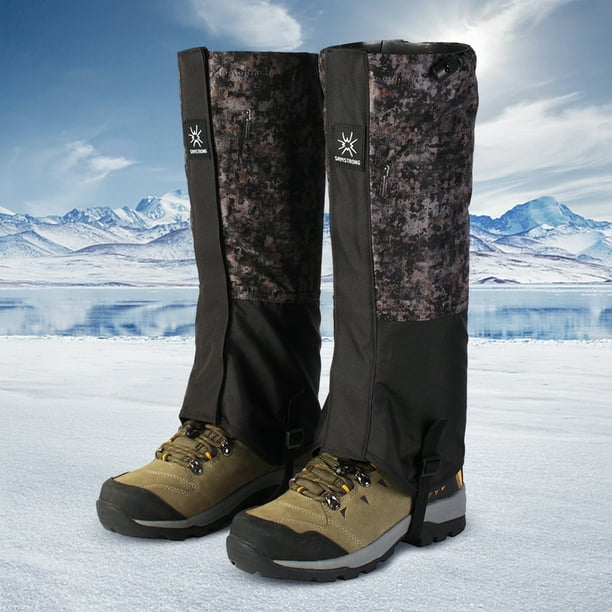 Polainas de pierna de nieve impermeables, botas de esquí al aire libre,  polainas de invierno ultraligeras, trekking, senderismo, polainas altas, 1  par - AliExpress
