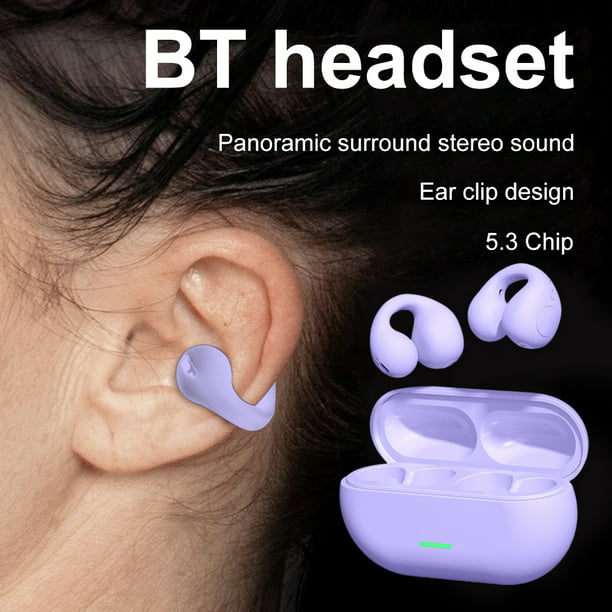 Auriculares inalámbricos con clip para oreja conducción ósea Bluetooth 5.3  auric
