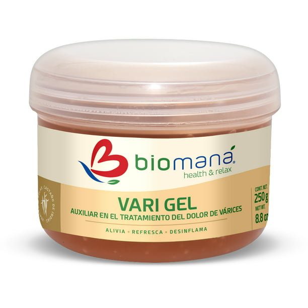 Biomaná Gel Auxiliar para Várices 250 g. Biomaná Tarro con 250 g. de gel  para várices