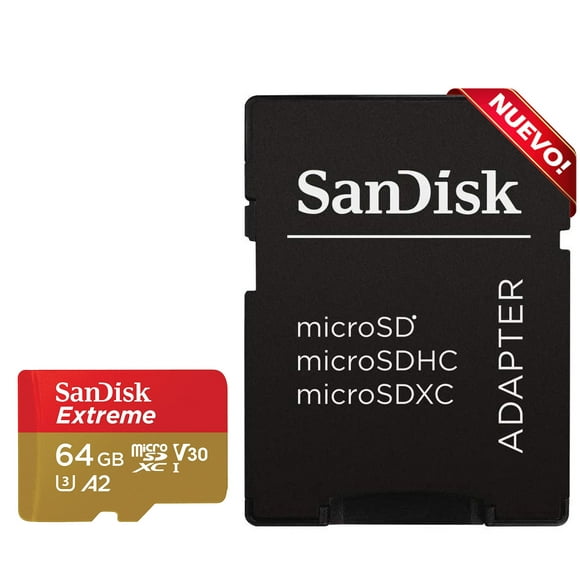 memoria micro sd 64gb sandisk graba 4k 170mbs sdsqxah064ggn6ma sandisk sdsqxah064ggn6ma