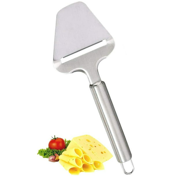 WGPG Cortador de queso de acero inoxidable, cortador de queso multiusos,  cortador de alimentos con cuchilla, tabla de cortar queso, escala de tamaño