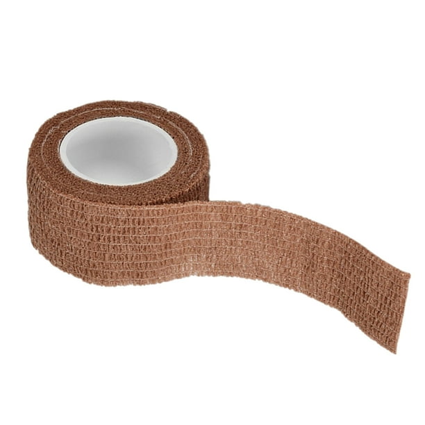  Vendaje elástico autoadhesivo de 1.0 in x 16.4 ft para el  cuidado del vendaje, herramienta de cinta de gasa de alta flexibilidad  (color: blanco) : Salud y Hogar