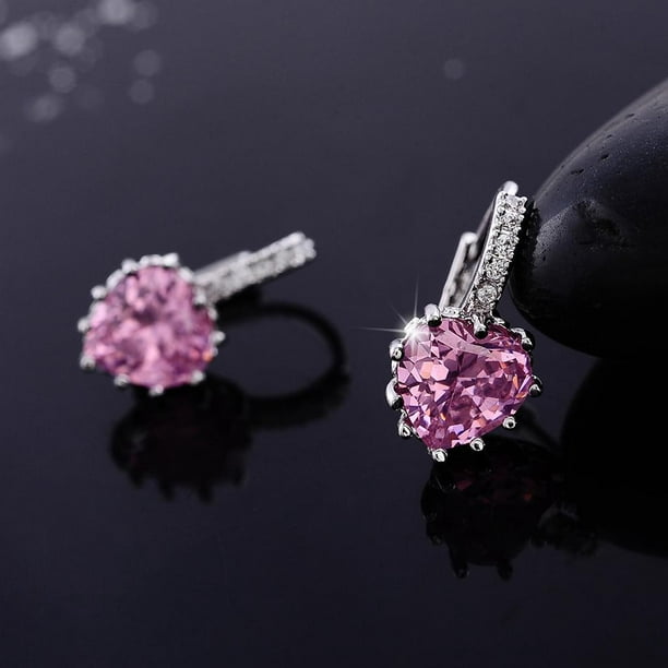 Purple Cameo Cuelga Pendientes Ovalados Señora Mujeres Moda Joyería,  Diamante de imitación