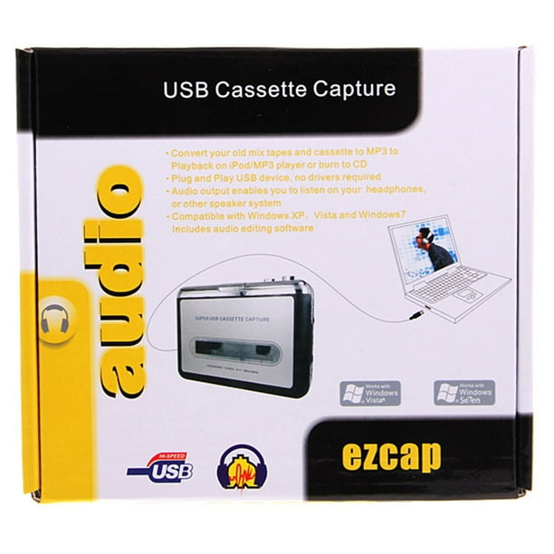 Reproductor de Casote USB Convertidor de Casote a MP3 Captura Reproductor  de música de audio Mega Ba Inevent PJ7947-00 | Walmart en línea
