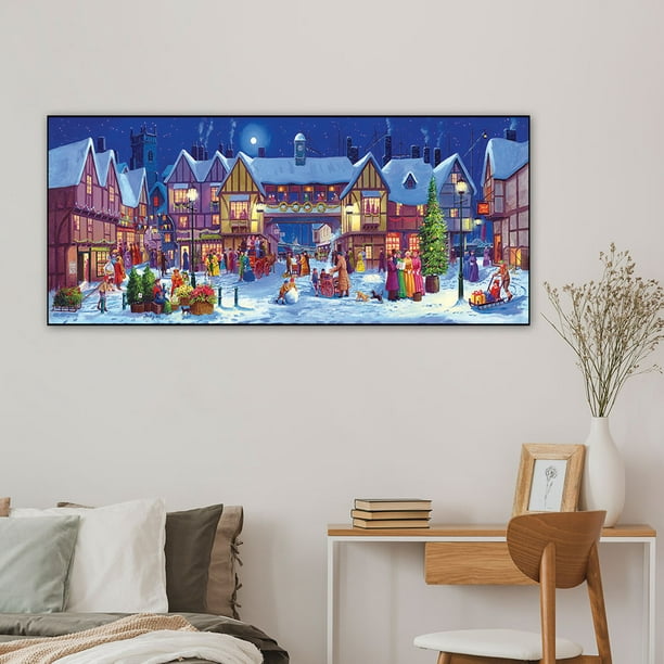 Volverse ir al trabajo Fascinante Cuadros Decorativos Snowy Village Night Pintura al óleo por números DIY  Dibujo para colorear para niños adultos Ndcxsfigh Nuevos Originales |  Walmart en línea