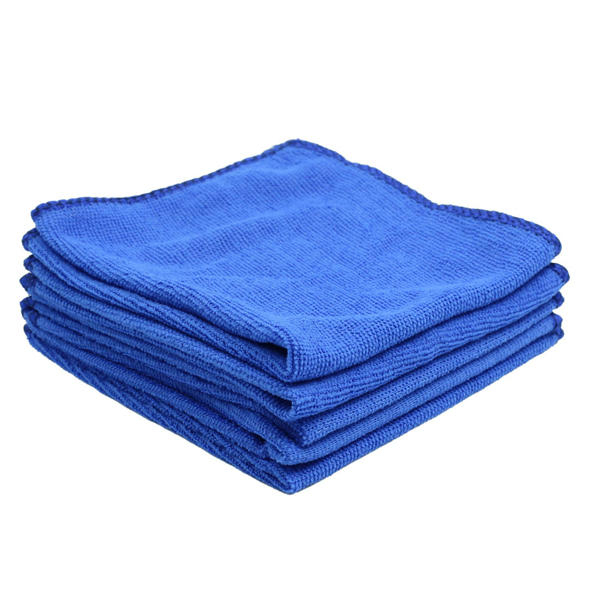 12 toallas de microfibra para el hogar, coche, barco, limpieza de 16 x 24  pulgadas, color azul, Embar Trapos de limpieza, paños para lavar platos