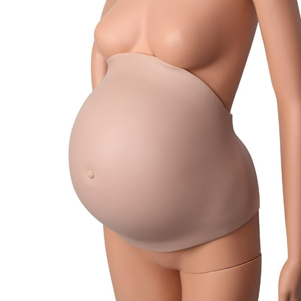 Vientre de Embarazo Falso, Vientre Embarazado de Silicona Artificial  Fotografía Actor Rendimiento Pr BLESIY Barriga de bebé falsa
