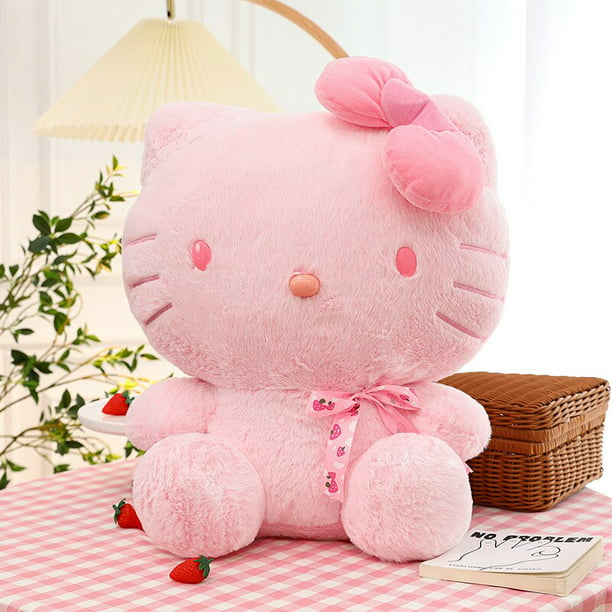 Muñeco de Hello Kitty rosa para niñas, peluches grandes Sakura Kt Cat,  juguete de peluche, regalos para niños, muñeca Sanrio, regalos de cumpleaños
