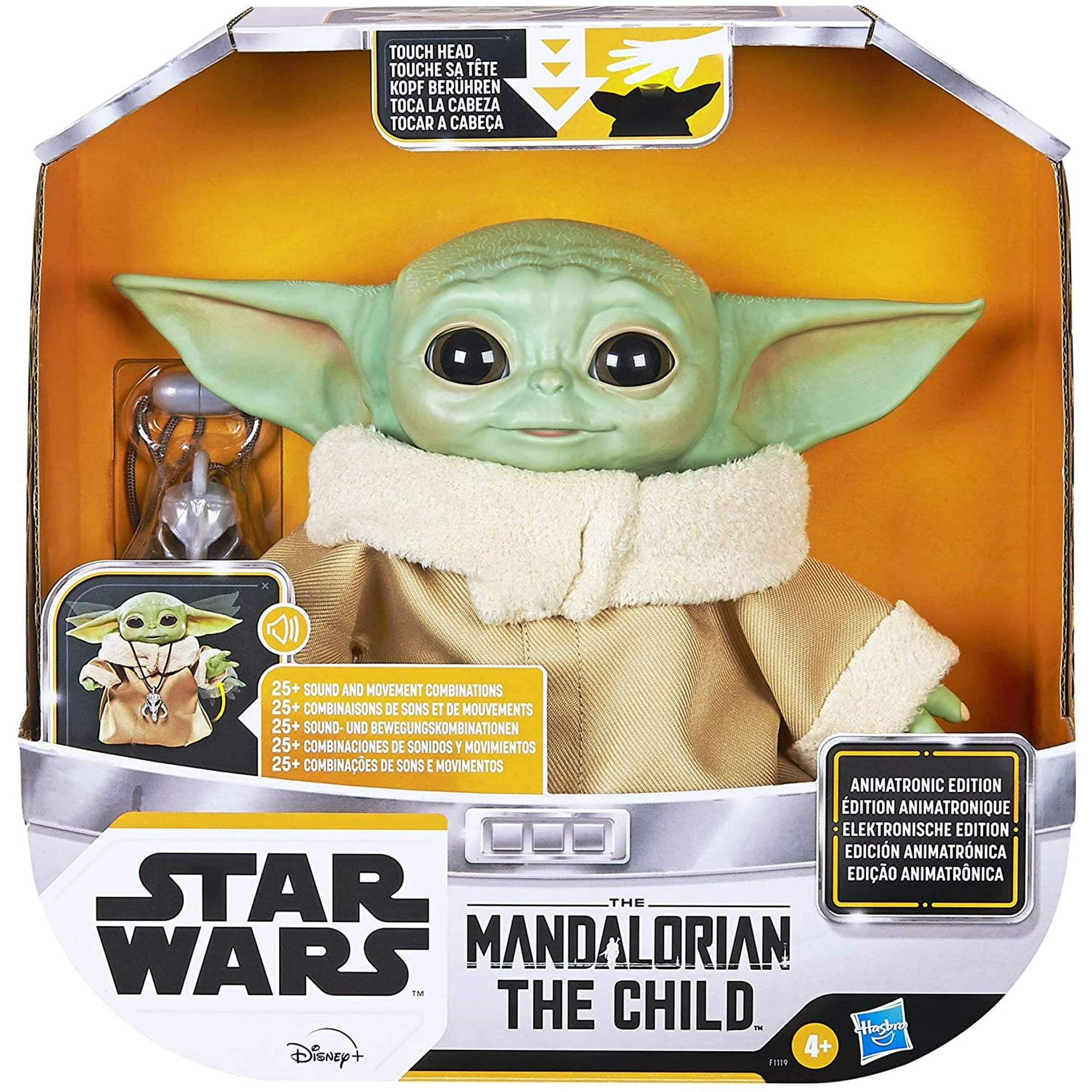  MATTEL Disney Star Wars Baby Yoda the Child Mandalorian -  Peluche de 11 pulgadas de alto : Juguetes y Juegos