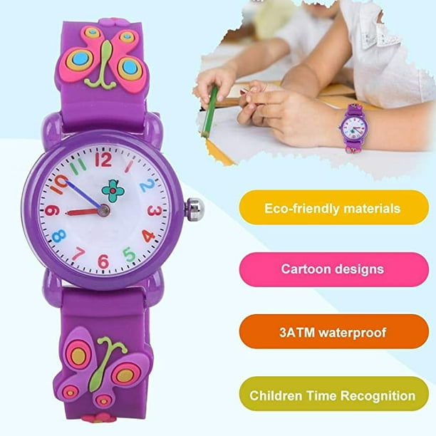 Reloj para niña reloj portátil de dibujos animados a prueba de agua  exquisito color brillante profesional para la vida diaria para niños de 3 a 8  años ANGGREK Otros