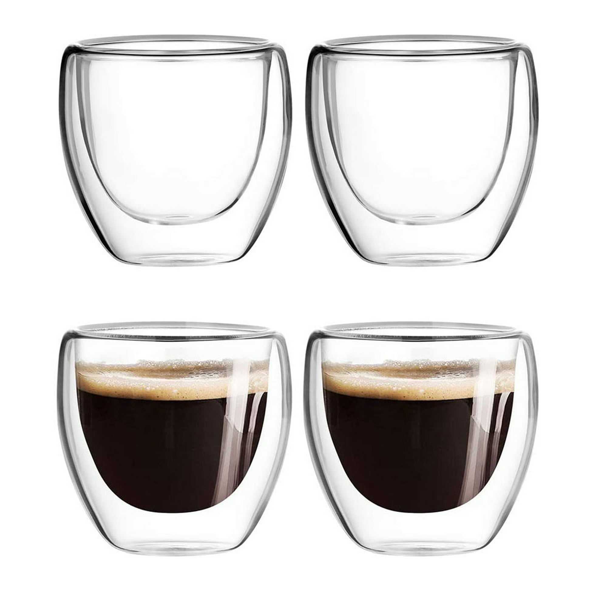 6pcs Tazas De Espresso Tazas De Café Espresso De Vidrio De 4 - Temu