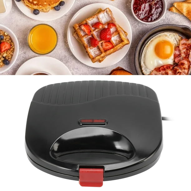 Sandwichera eléctrica Placa de parrilla Panini 750W Tostadora Hornos  eléctricos Cocina Desayuno Fabricante Waffle US Plug - máquina de sándwich