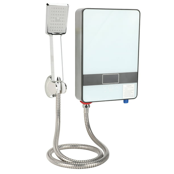 Calentador de agua eléctrico sin tanque, pantalla digital LCD de 3 KW 110  V, calentador de agua caliente instantáneo, protección contra