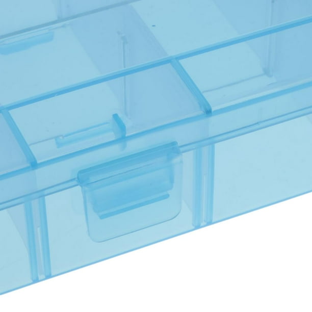 Caja organizadora de plástico 24 rejillas, caja divisora de 24  compartimentos, contenedor de almacenamiento para anillos de joyería de  Sunnimix