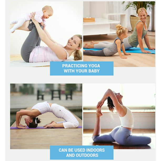  Esterilla de yoga antideslizante, esterillas de fitness de  pilates de 3/4 pulgadas : Deportes y Actividades al Aire Libre