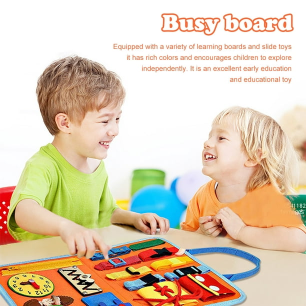 Tablero Ocupado Montessori Para Niños Pequeños - Juguete Educativo  Sensorial Para Niños Y Niñas De 3 Años, Libro De Actividades Para Niños  Pequeños De 4 A 6 Años, Juguete Para El Aprendizaje