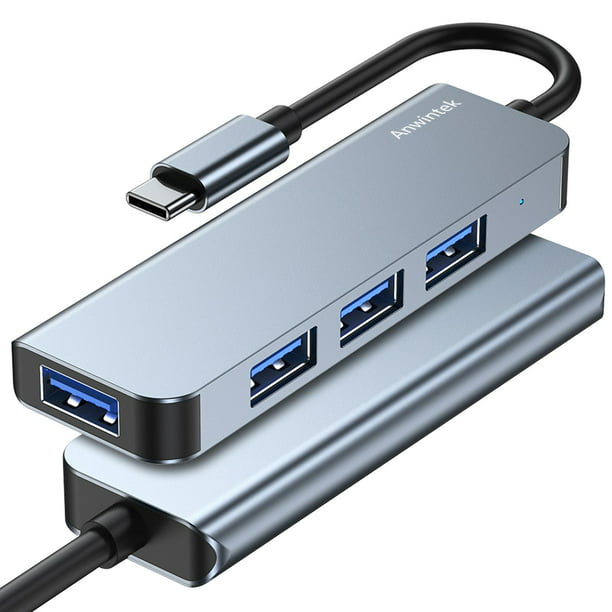  Divisor USB multipuerto, puerto USB 7 en 1 Hub 2.0 con