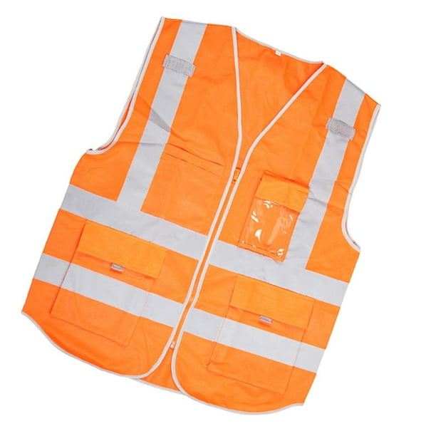Chalecos de seguridad vial Chaleco reflectante Uniforme y Chaquetas naranja  Sunnimix Chaleco reflectante de seguridad
