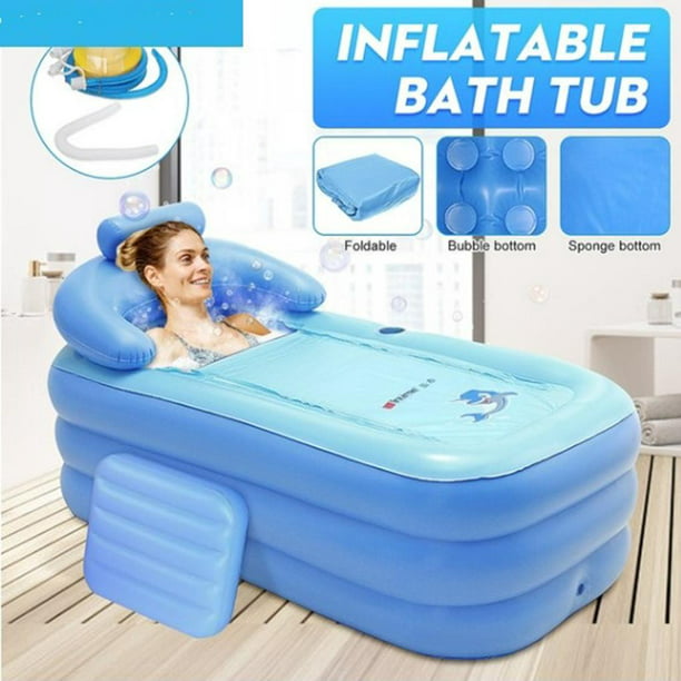 Bañera plegable de plástico no inflable para adultos, Cubo de baño  doméstico, bañera de aislamiento térmico