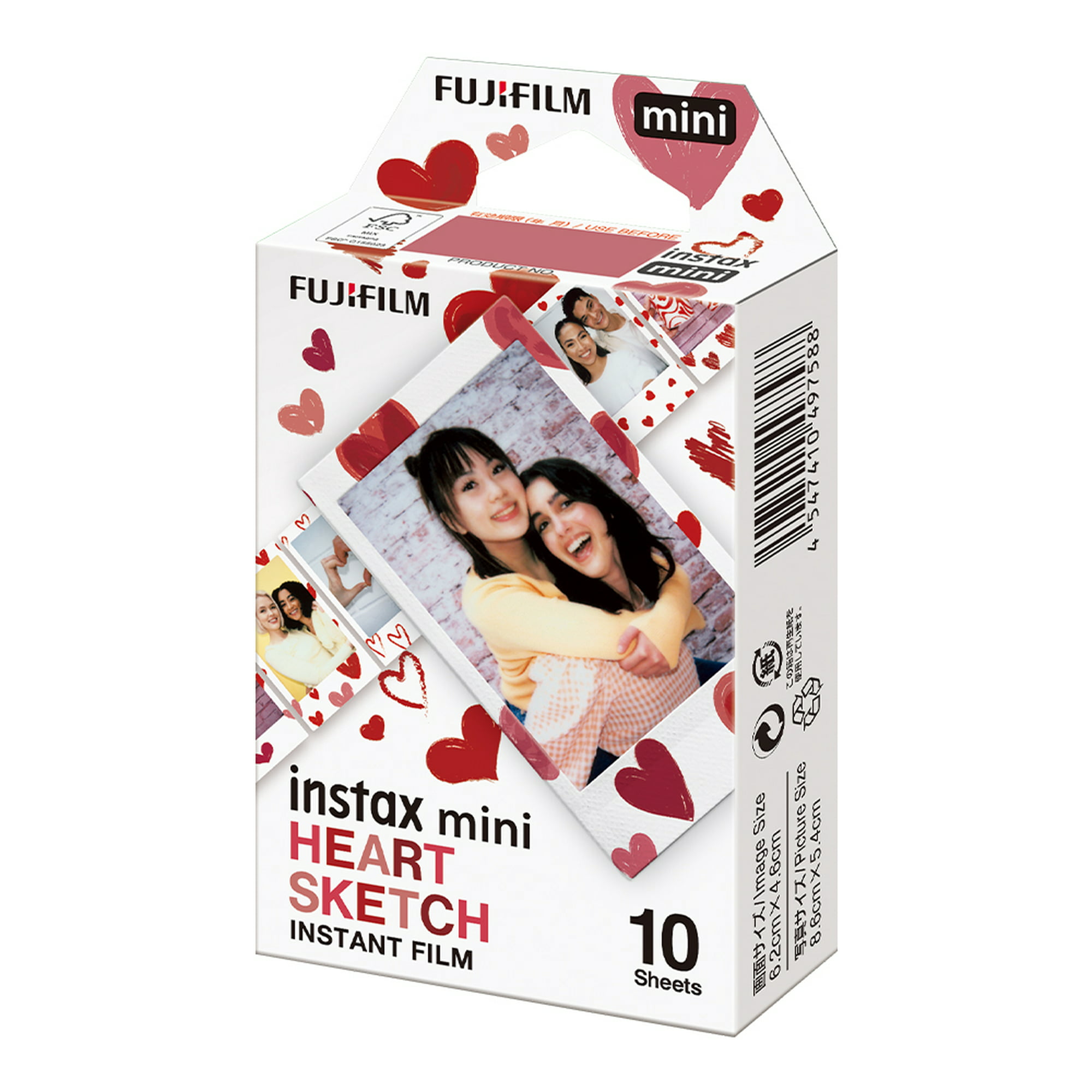 Fujifilm Instax Mini Film hojas blancas y caja de papel