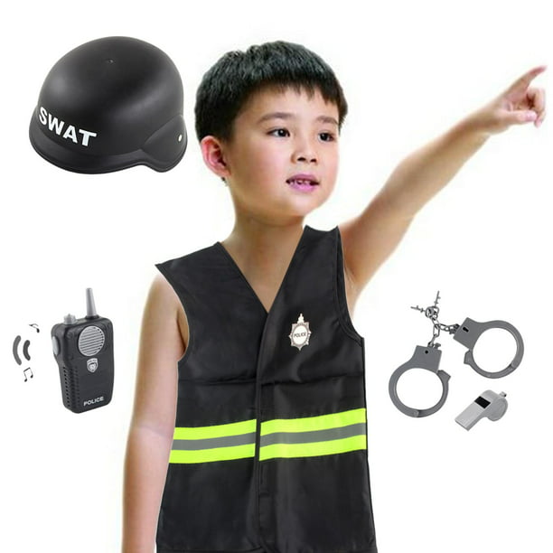 Niños SWAT Elegante Vestido Disfraz Niños Niños Armado Policía
