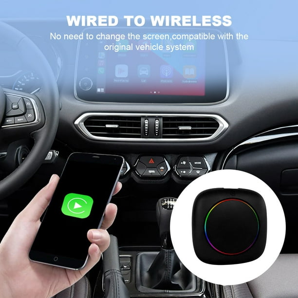 Carplay inalámbrico Android Auto AI Box compatible con Bluetooth para  teléfono Android Auto Ndcxsfigh Accesorios para autos y motos