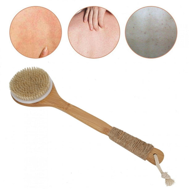 Comprar 1 unidad de cepillo de fregado para ducha y baño con mango largo  colgante de malla suave en la parte posterior del cuerpo esponja para  cepillo para ducha de baño