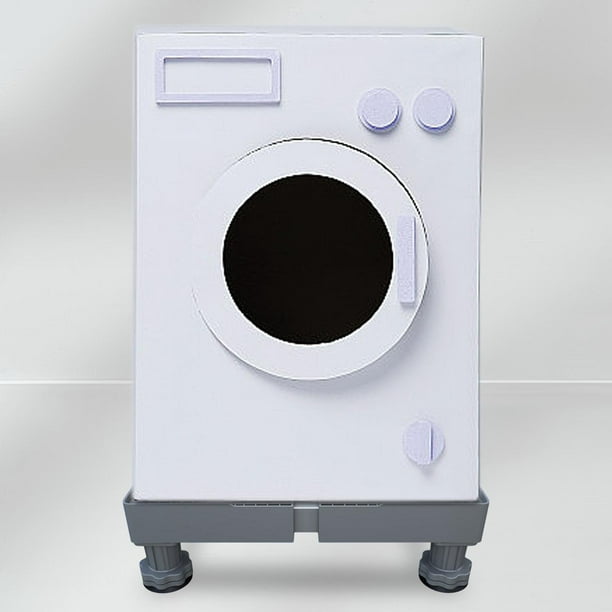 Base para lavadora, soporte para secadora de ropa, Base móvil  multifuncional ajustable para lavadora, congeladores, refrigeradores 4  patas Soledad Soporte para lavadora