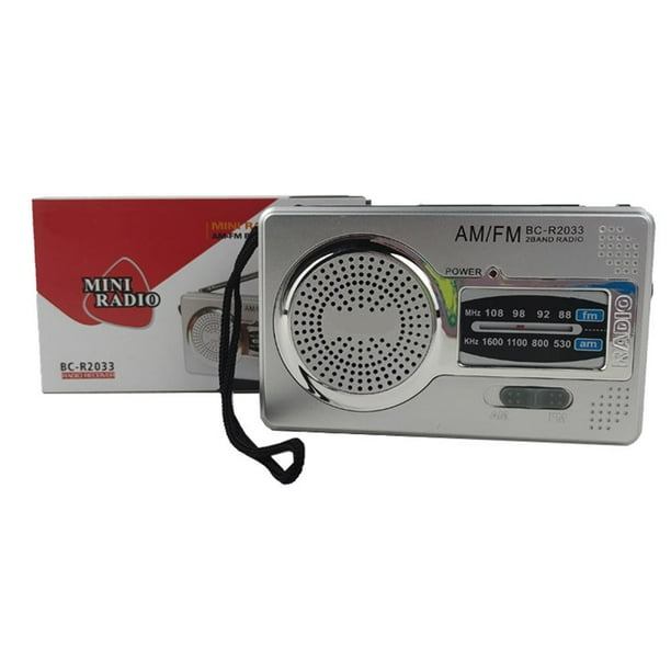 Radio analógica 3,5mm AUX Radios compactas reproductor HIFI antena