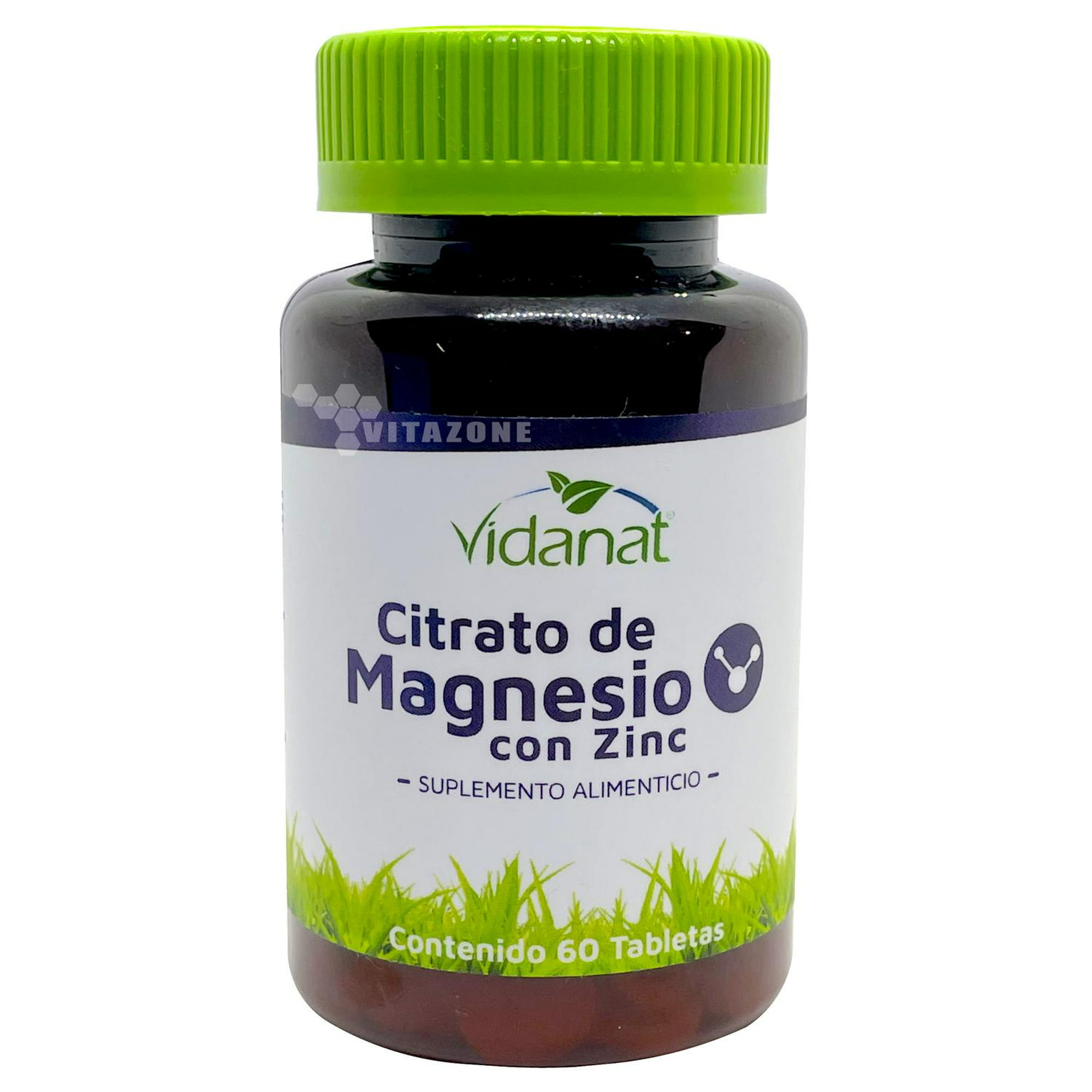 Citrato de magnesio zinc 60 tabletas vidanat vidanat vdtcitratomagnesiozinc