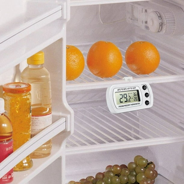 termómetro digital para congelador, función de registro máximo/mínimo,  pantalla LCD grande y parte trasera magnética para cocina, hogar,  restaurantes (2 unidades)