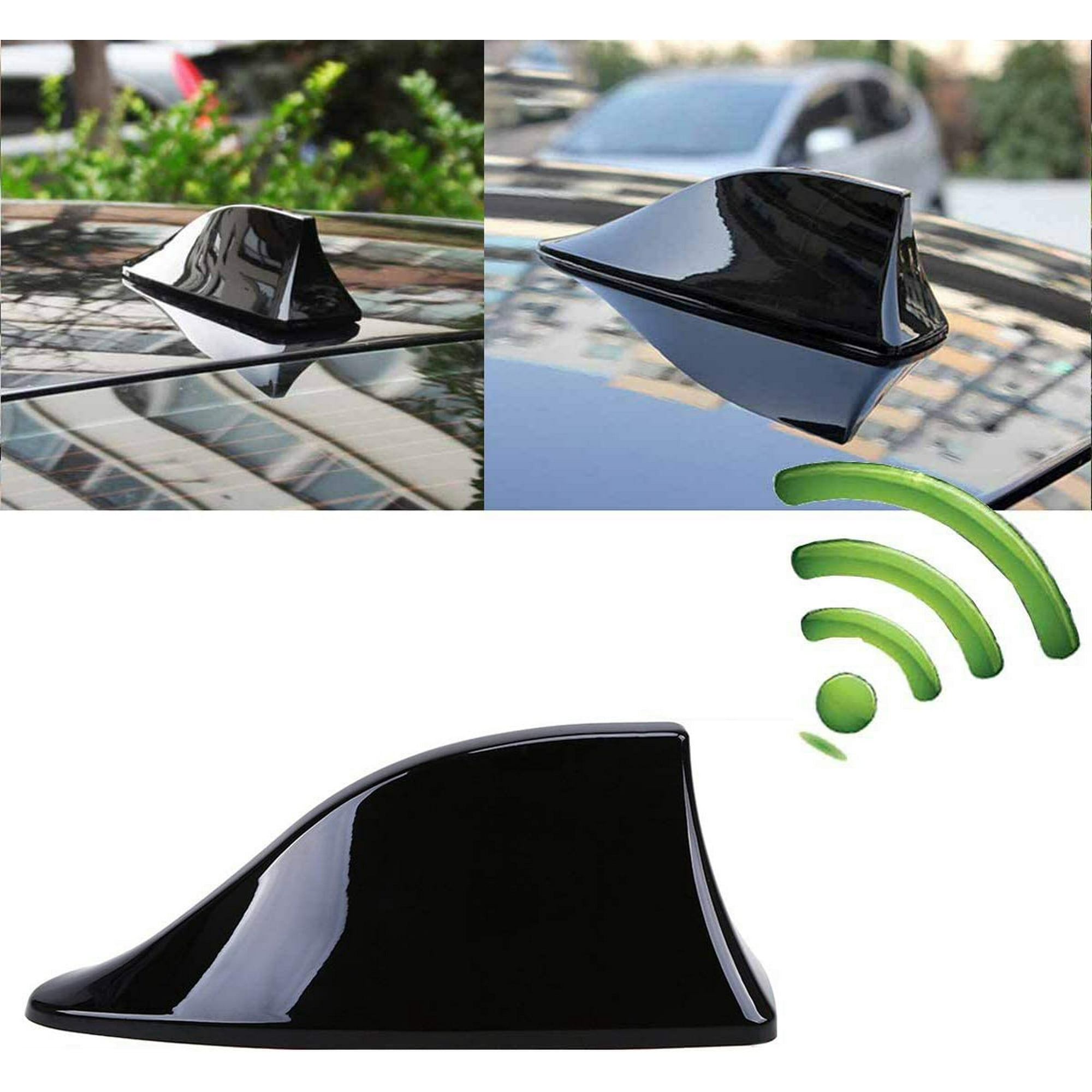 Antena de Coche tipo aleta tiburón negro para techo supeior coche auto  universal señal