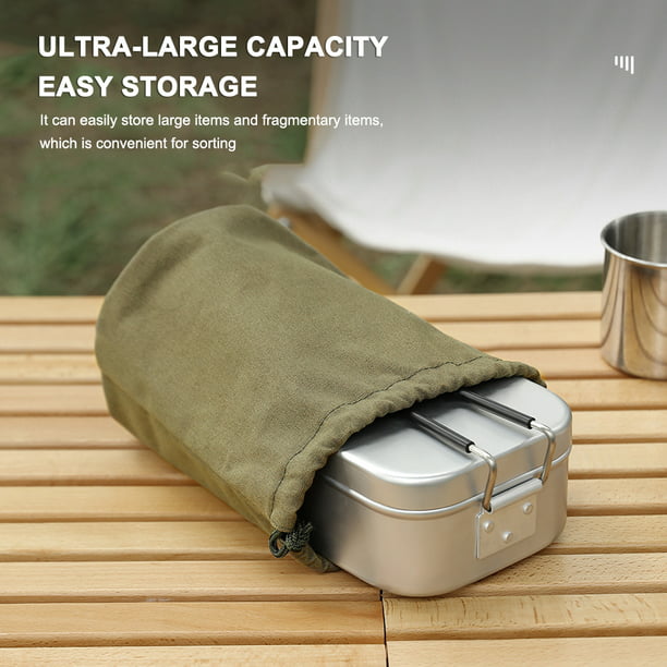 Adecuado Honesto Lío Bolsas de almacenamiento con cordón Bolsas de viaje de lona para acampar al  aire libre Bolsa de maqu Ndcxsfigh Nuevos Originales | Walmart en línea