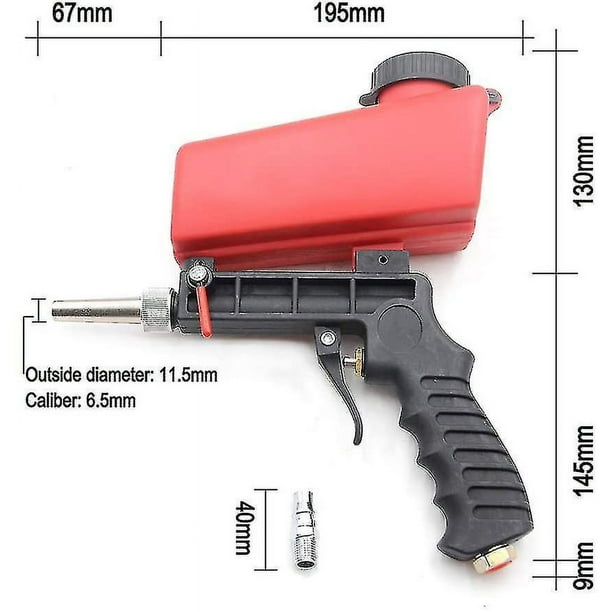 Pistola de chorro de arena Dispositivo profesional Boquilla de 5 mm