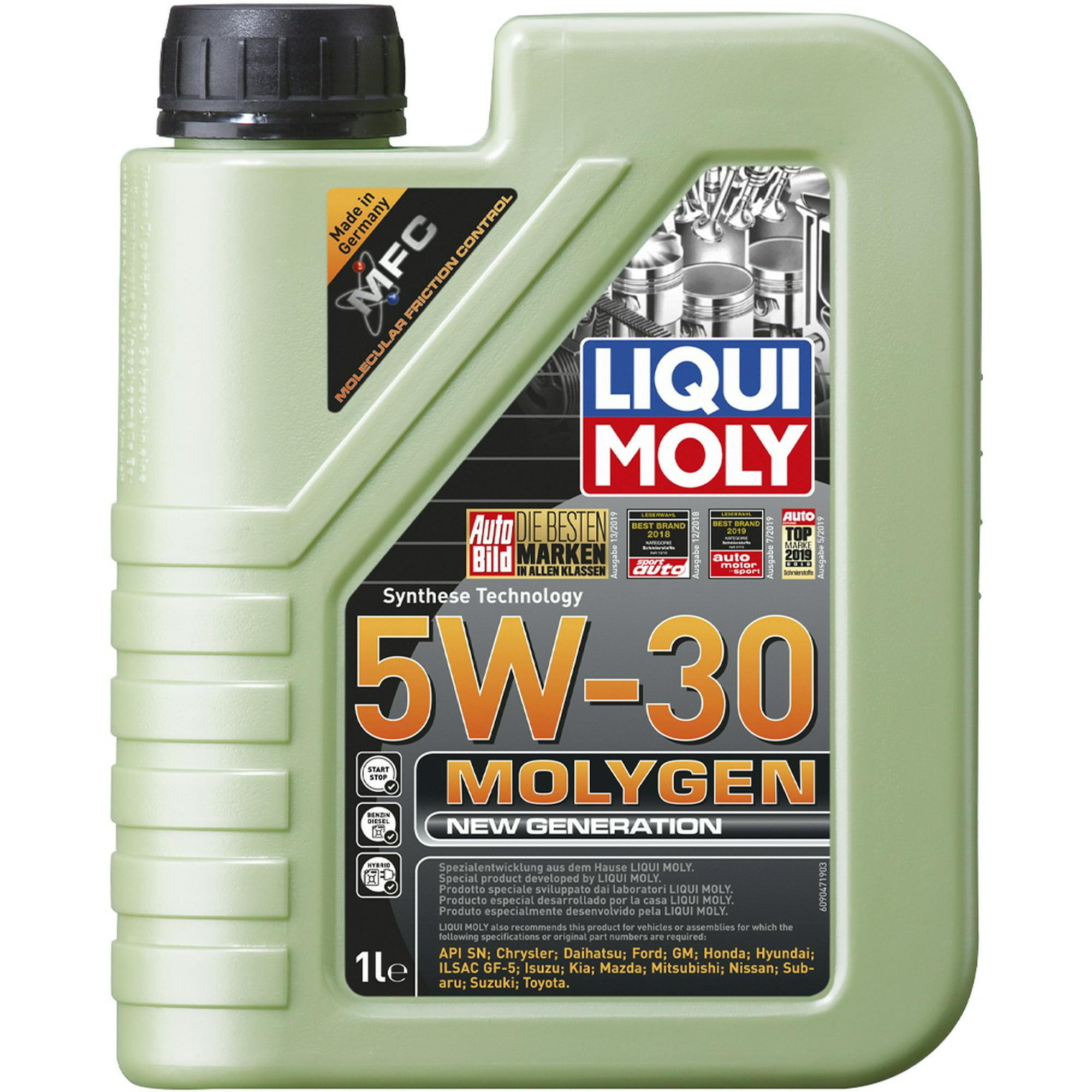 Molygen 5w30 1l aceite sintético antifriccionante tungsteno liqui moly .
