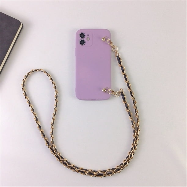 Collar (A) para Apple iPhone 12 Pro Max Funda con Cuerda Cadena