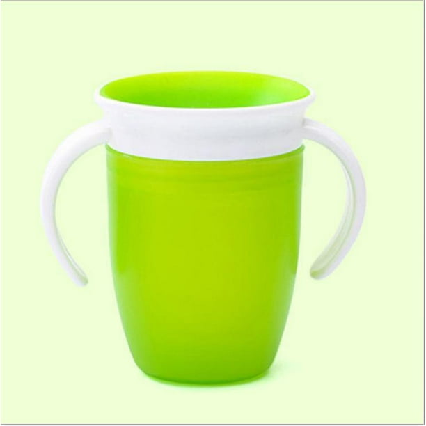 Vaso de silicona para bebé, con tapas y , grado alimenticio, irrompible,  creativo, a prueba de derrames, suave, para , vasos para beber, verde  perfecl Tazas para sorber