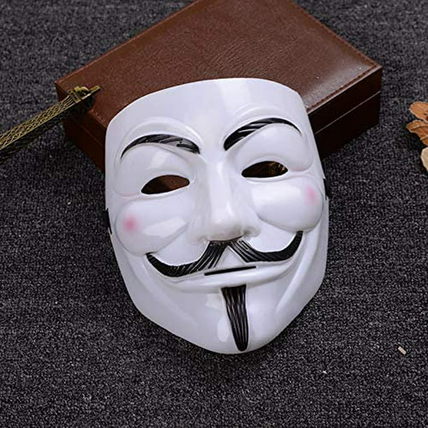 DukeTea - Paquete de 4 máscaras de hacker para niños, máscara de Anónimo,  disfraz de Halloween, cosplay, fiesta de máscaras
