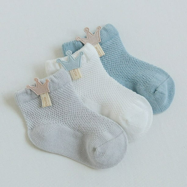 Nuevos 3 par/lote de calcetines para calcetines para bebés de y otoño niñas, calcetines de algodón para bebés recién nacidos, accesorios para niños pequeños Tan Jianjun unisex |