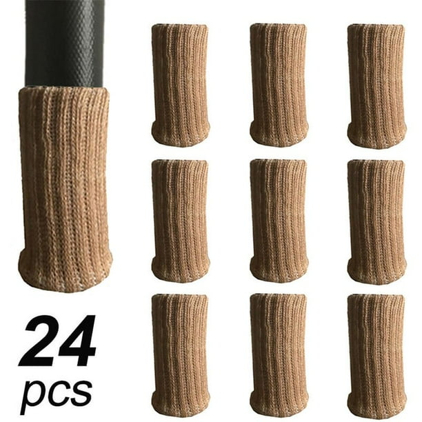 24pcs Silla Calcetines Muebles de alto elástico Calcetines Almohadillas  Silla antideslizante Pierna