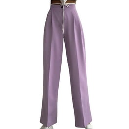 Pantalones de mujer de moda Pantalones completos Pantalones de traje de color sólido recto casual Fridja | Walmart en línea