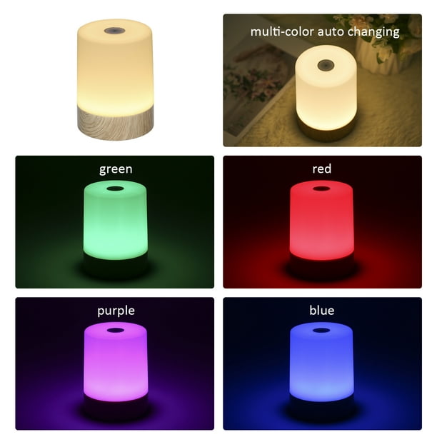 Lámpara de Mesa LED Control Táctil RGB y Blanco cálido Luz