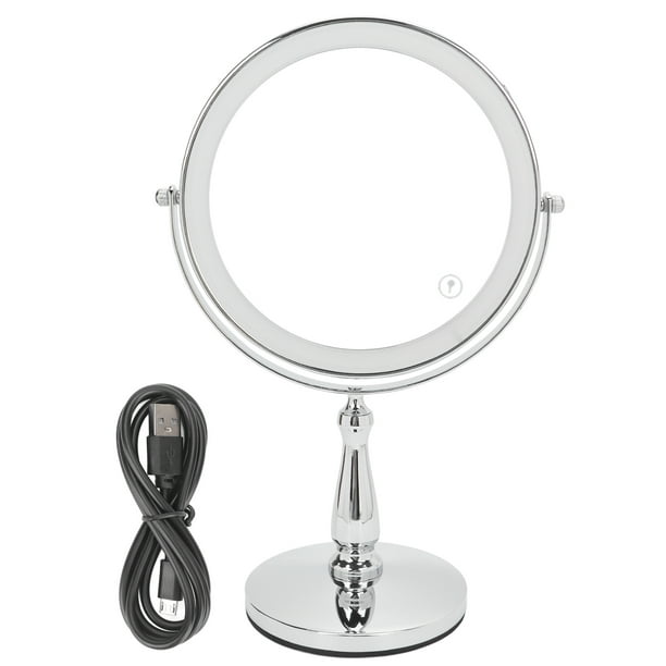 El espejo con luz más vendido en  ofrece hasta 10 aumentos y gira  360º - Showroom