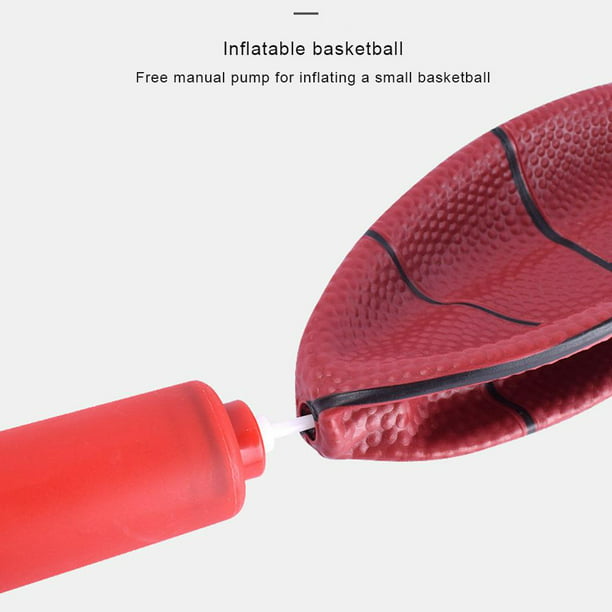 Soporte de aro de baloncesto para niños pequeños, altura ajustable, de 2.5  a 6.2 pies, mini juguete de baloncesto para interiores con bomba de bola