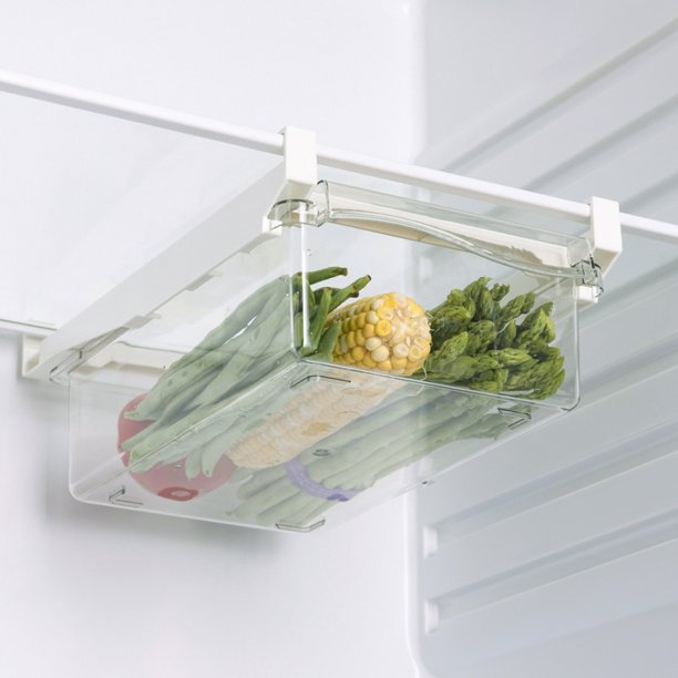 GENERICO Organizador Refrigerador Transparente Con Tapa Y Mango