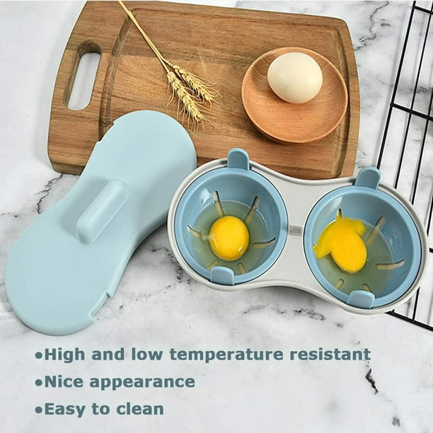 RV Cocedor de huevos para microondas para 4 huevos, cocedor de
