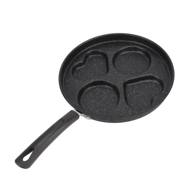 Sartén antiadherente para panqueques, sartén de huevos, sartén de hierro  fundido de 4 tazas, sartén antiadherente para cocinar huevos para gas e