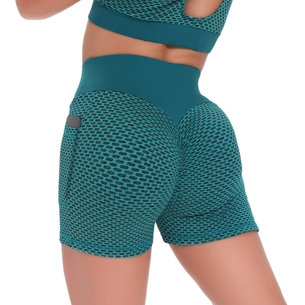Gibobby Pantalones de Casuales Pantalones cortos elásticos deportivos para  levantamiento de pesas, pantalones de Yoga para entrenamiento de mujer,  pantalones de Yoga altos con(Verde， S)